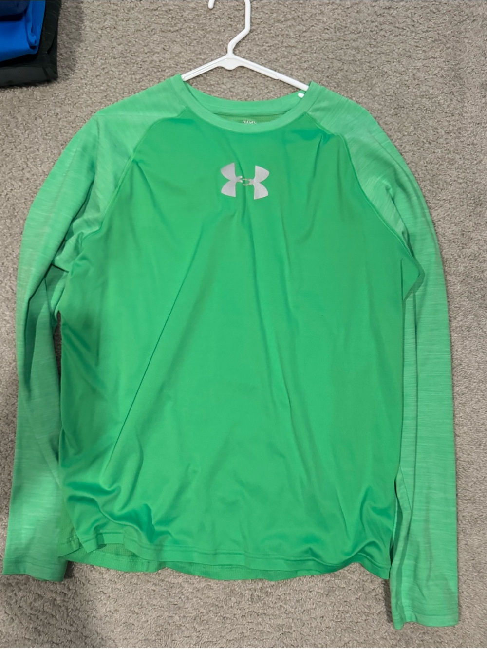 Under Armour Bright Green Raglan Performance Top
